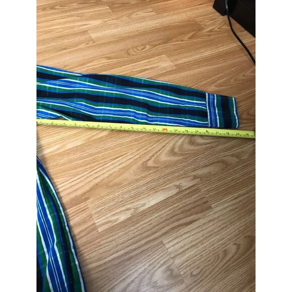 Hollister Long Sleeve Shirt M XXL Green Blue Plaid Cotton Button-Up Pocket Logo - Picture 10 of 10